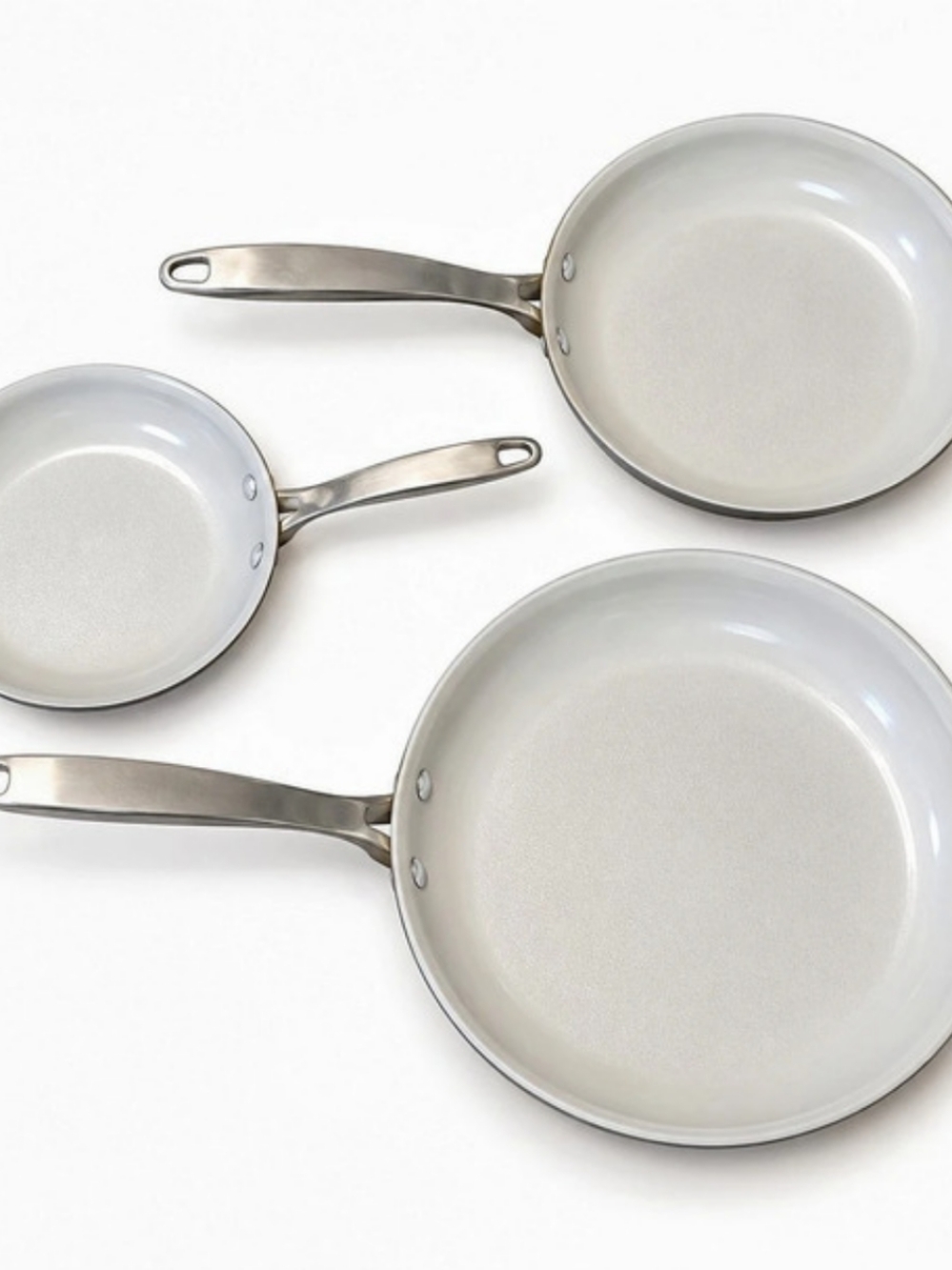 Tramontina 3-Piece Hard Anodized Ceramic Nonstick Fry Pan Set